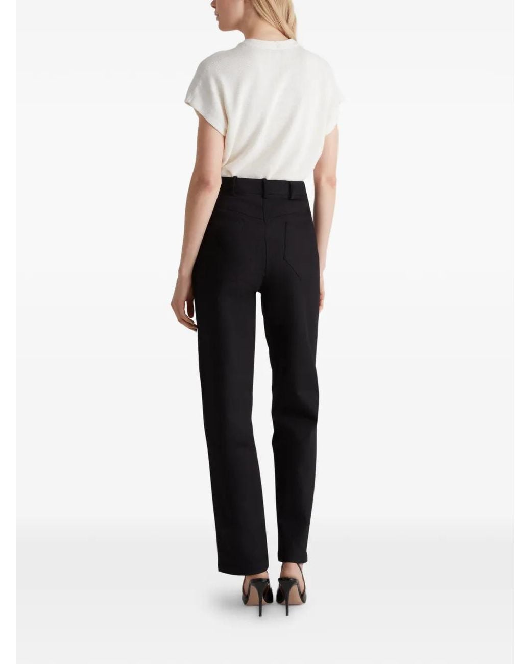Violante Nessi Black Lily High-Rise Pocket Jeans
