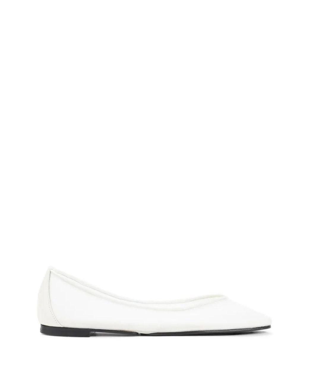 Jacquemus White Pointed Ballet Flats