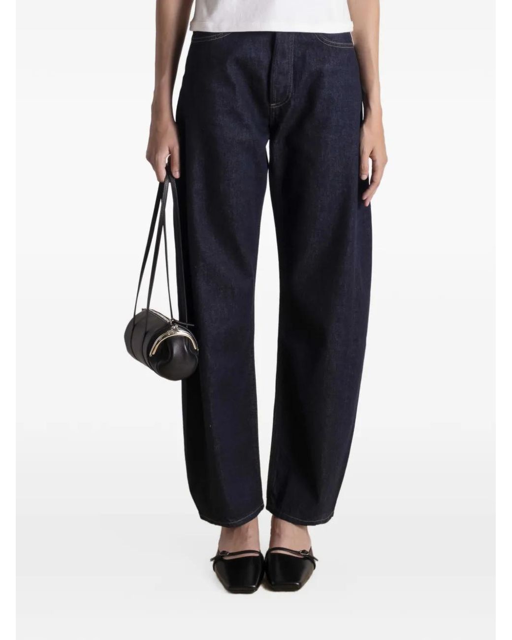 Agolde Blue Curved-Leg Jeans