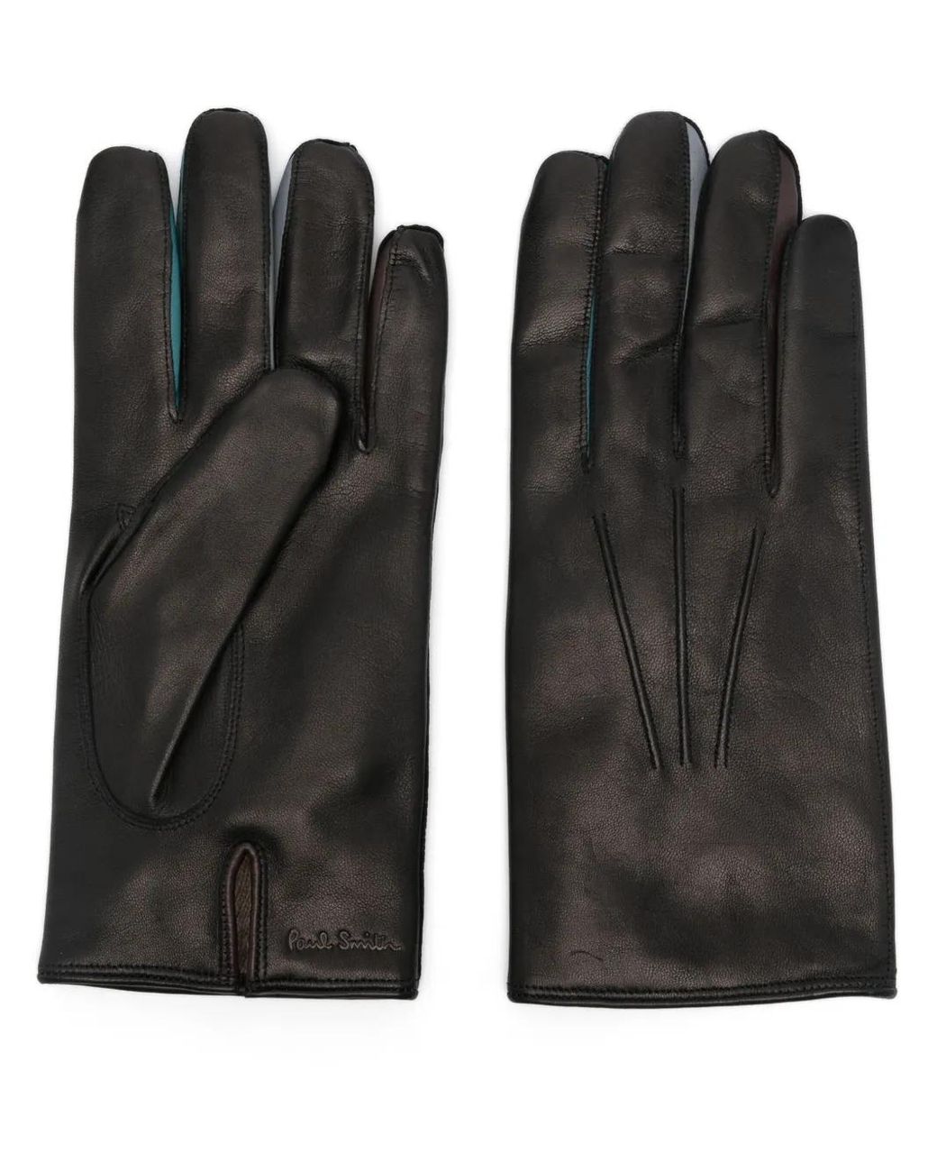 Paul Smith Black Leather Gloves for men