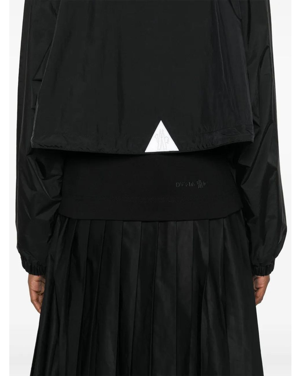 Moncler Black Layered Hooded Jacket