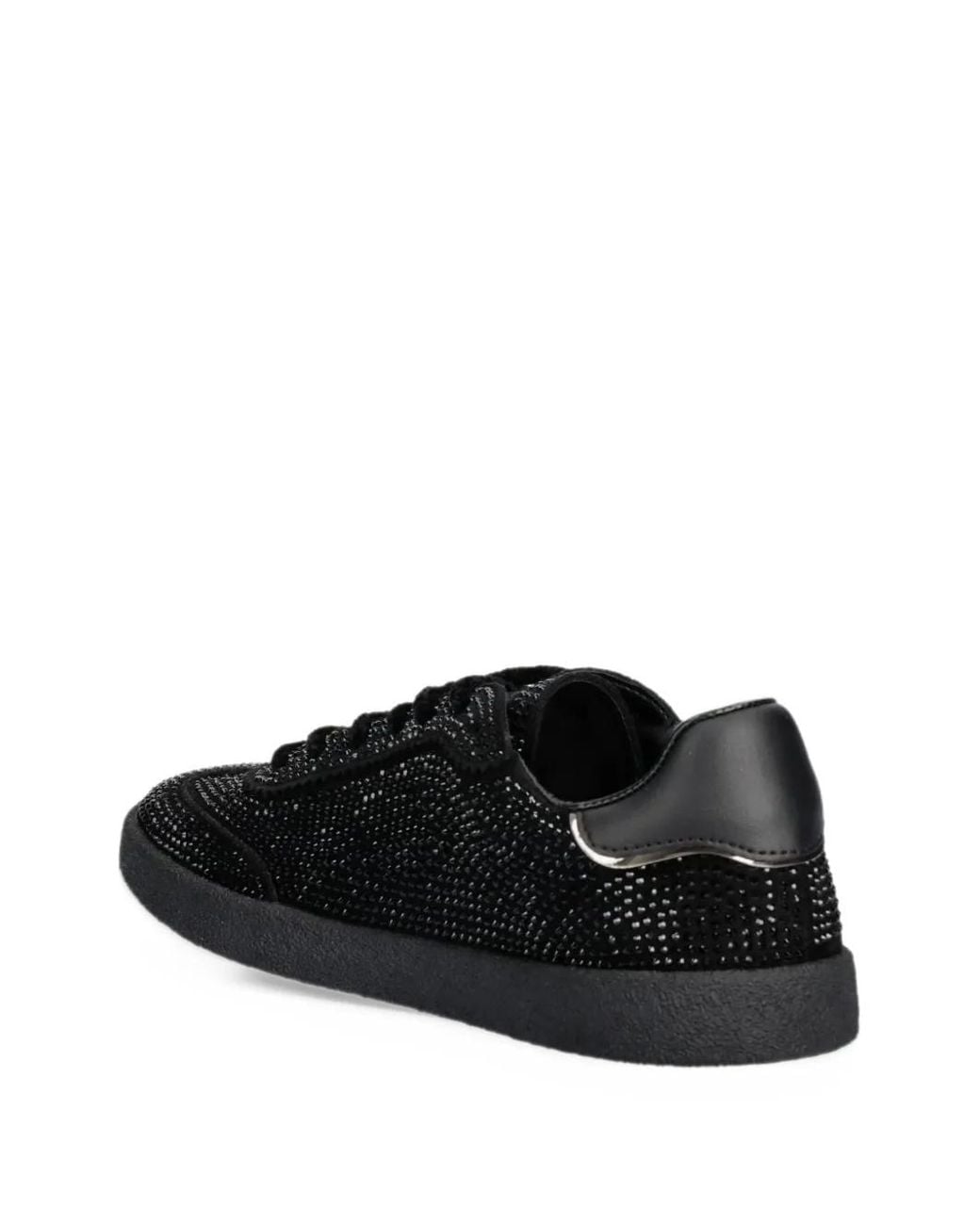 Blauer Black Aurora Crystal-Embellished Logo-Patch Sneakers