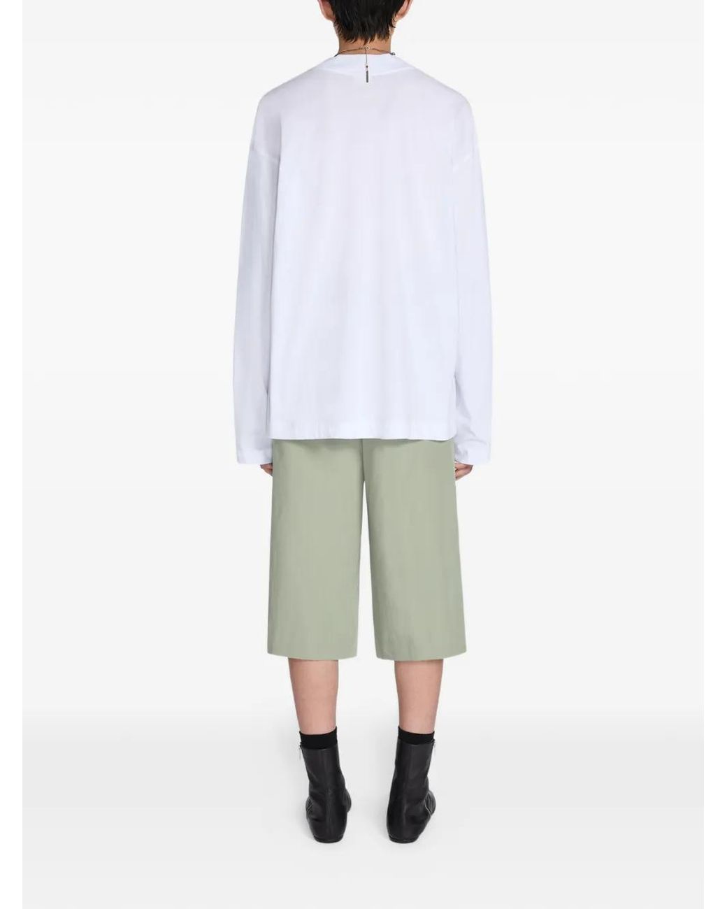 Dries Van Noten White Long Sleeve T-Shirt for men