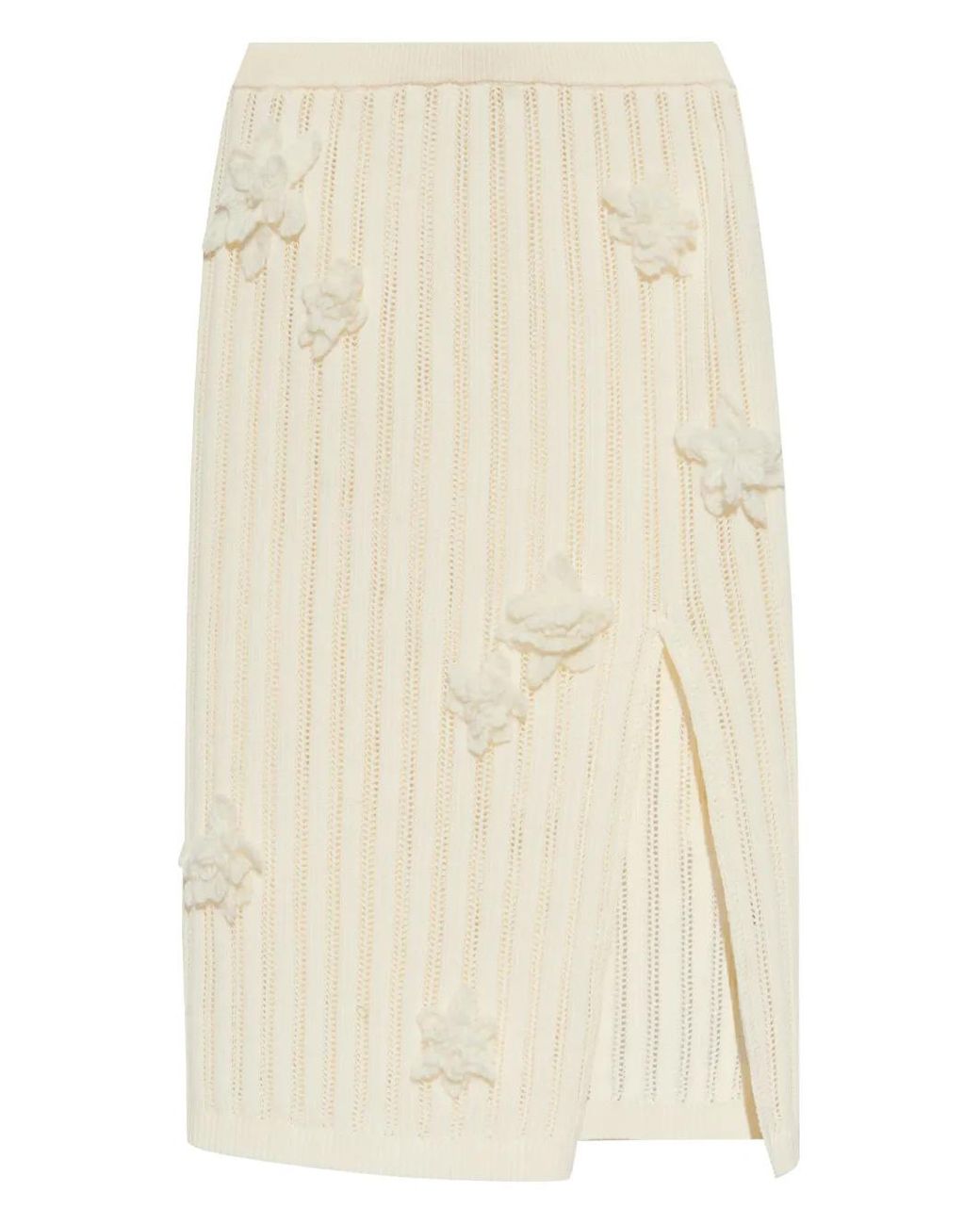 Casablanca Natural Skirt With Patches