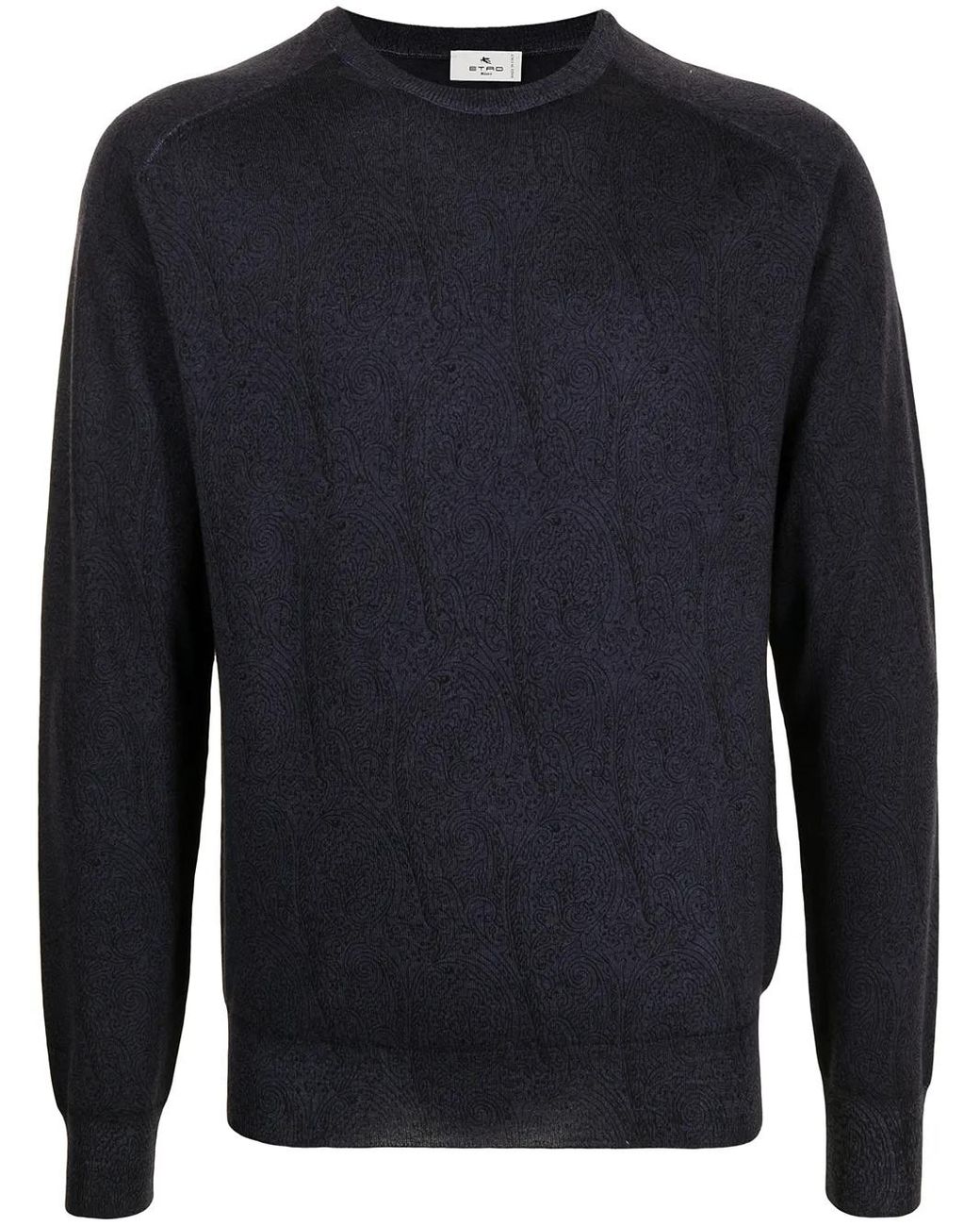 Etro Blue Chunky Knit Sweater for men