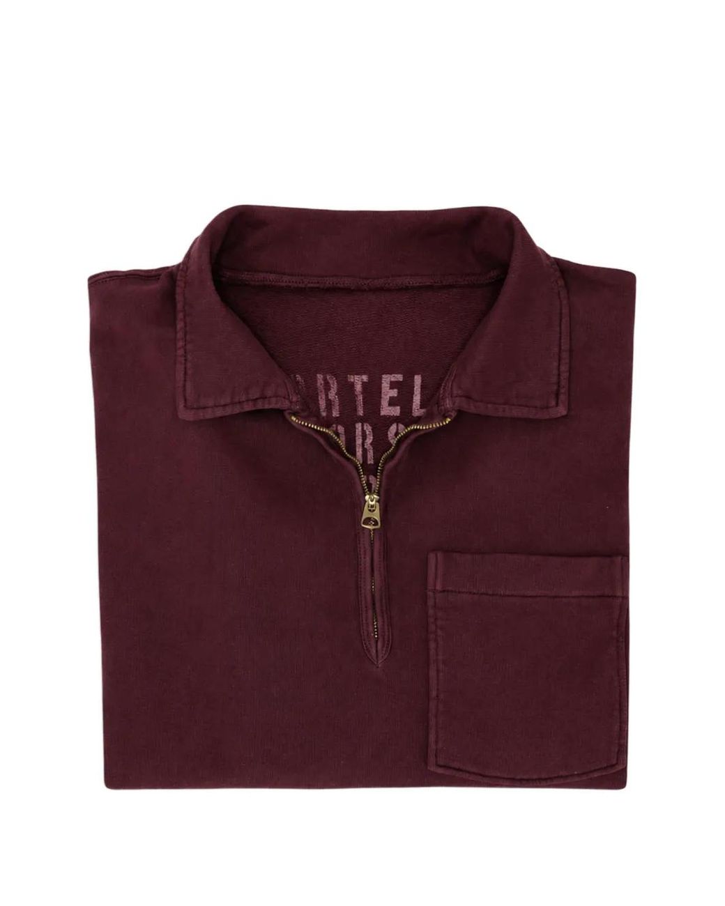 Fortela Red Yale Quarter-Zip Polo Shirt for men