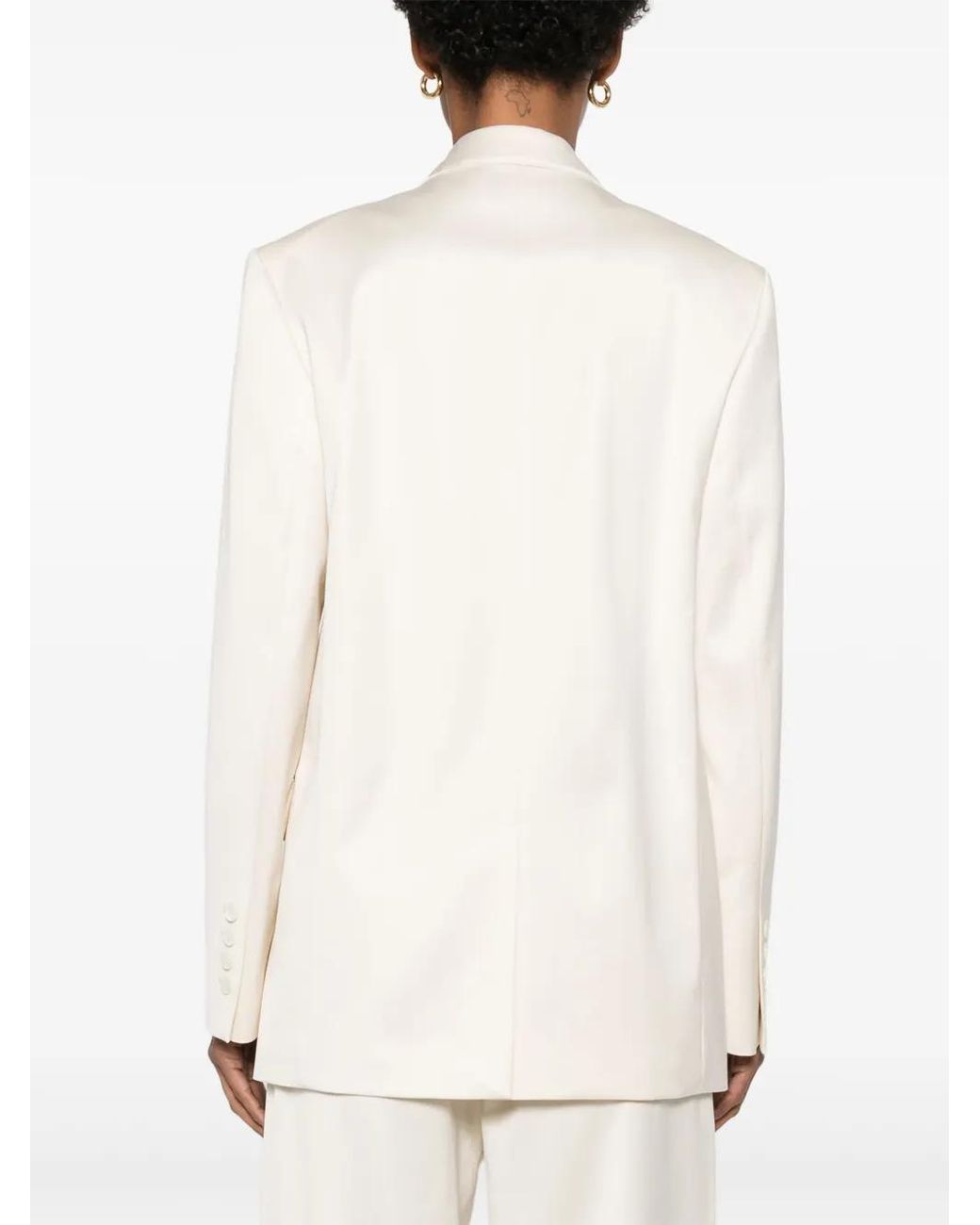 Blazer Con Botones Totême de color White