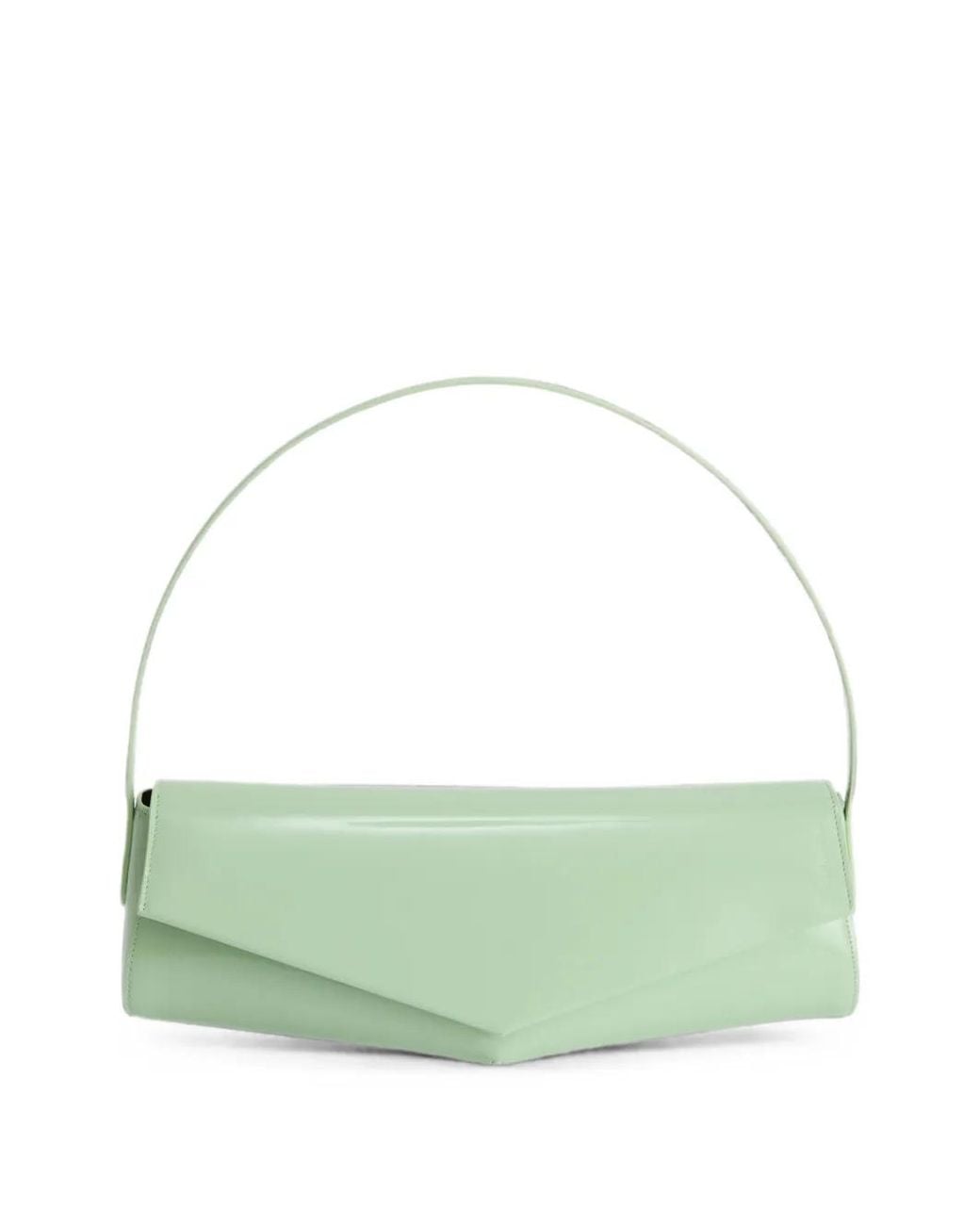 Jil Sander Green Kante Flap Shoulder Bag