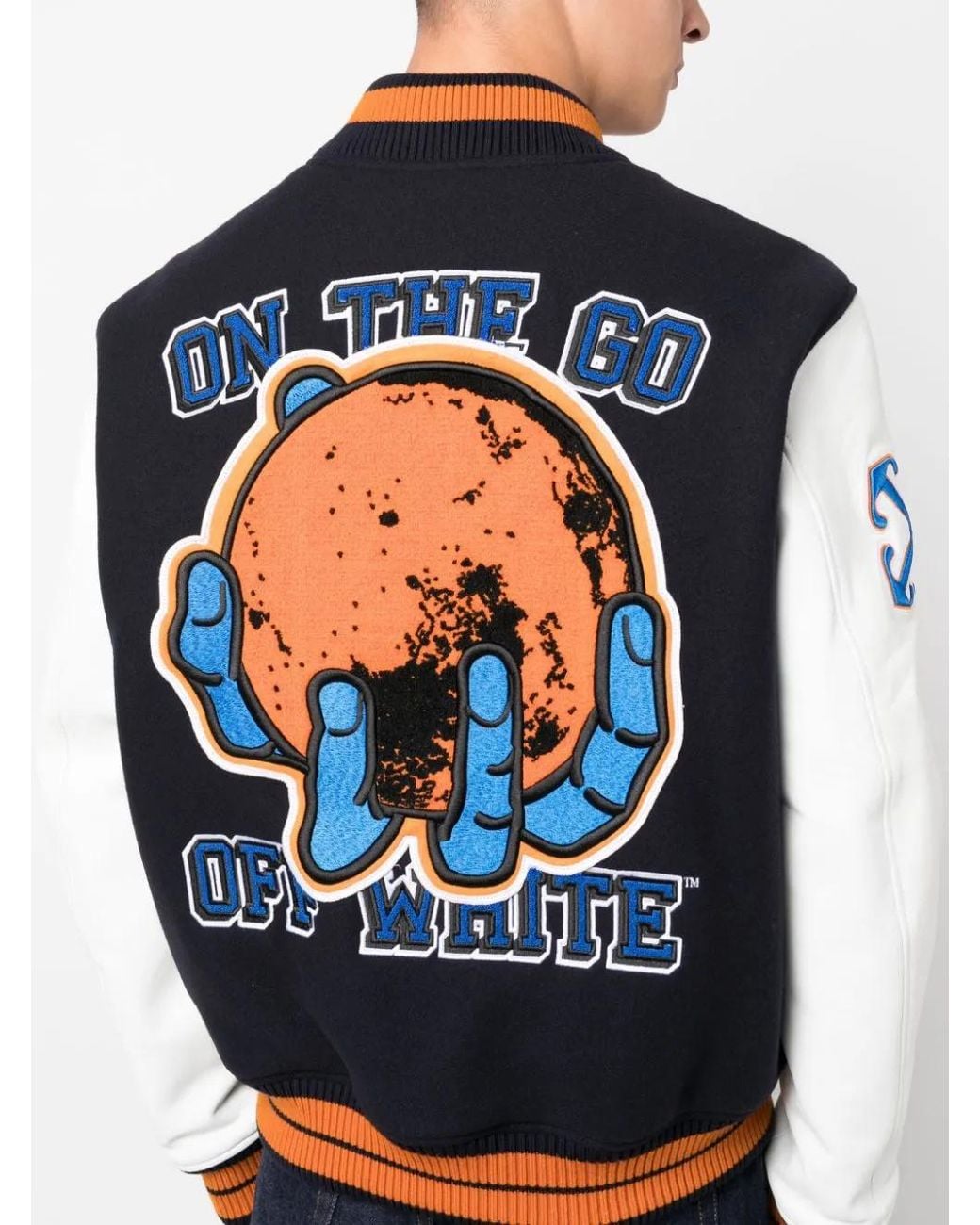 Off-White c/o Virgil Abloh Black Hold The Moon Lea Vars Jacket for men