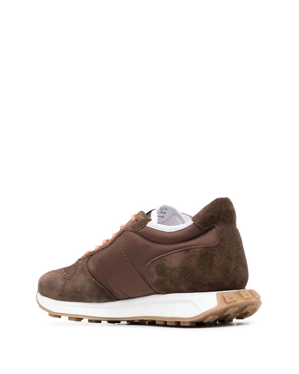 Hogan Brown Suede-Panels Sneakers for men