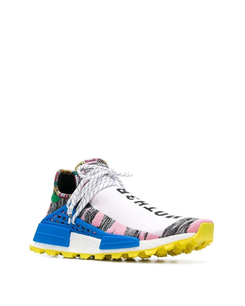Adidas Blue X Pharrell Williams Solar Hu Nmd "Solar Pack Moth3R" Sneakers