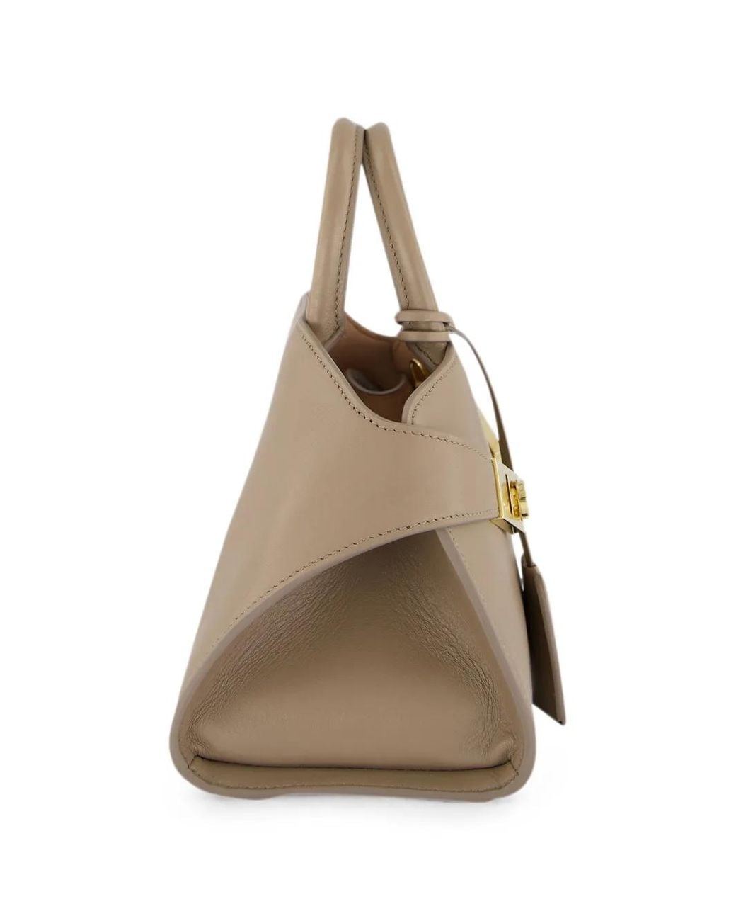 Ferragamo Natural Xs Hug Leather Handbag