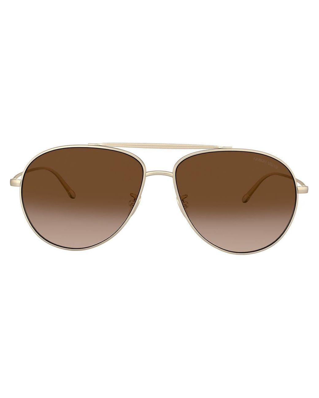Giorgio Armani Oversized Pilotenbrille In Braun Fur Herren Lyst