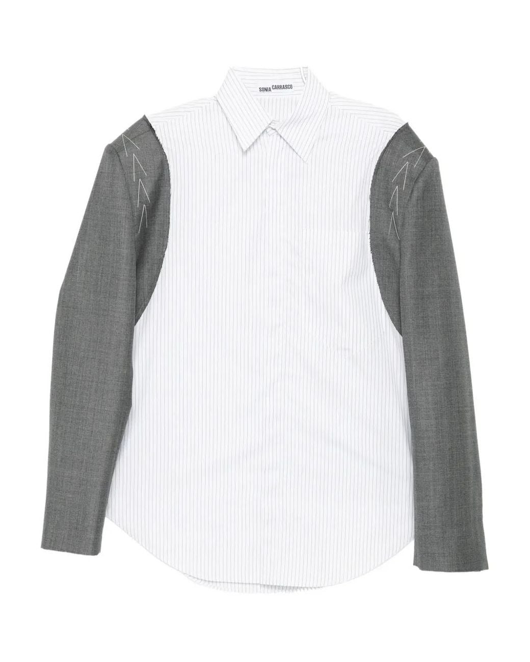 SONIA CARRASCO White Striped Shirt for men