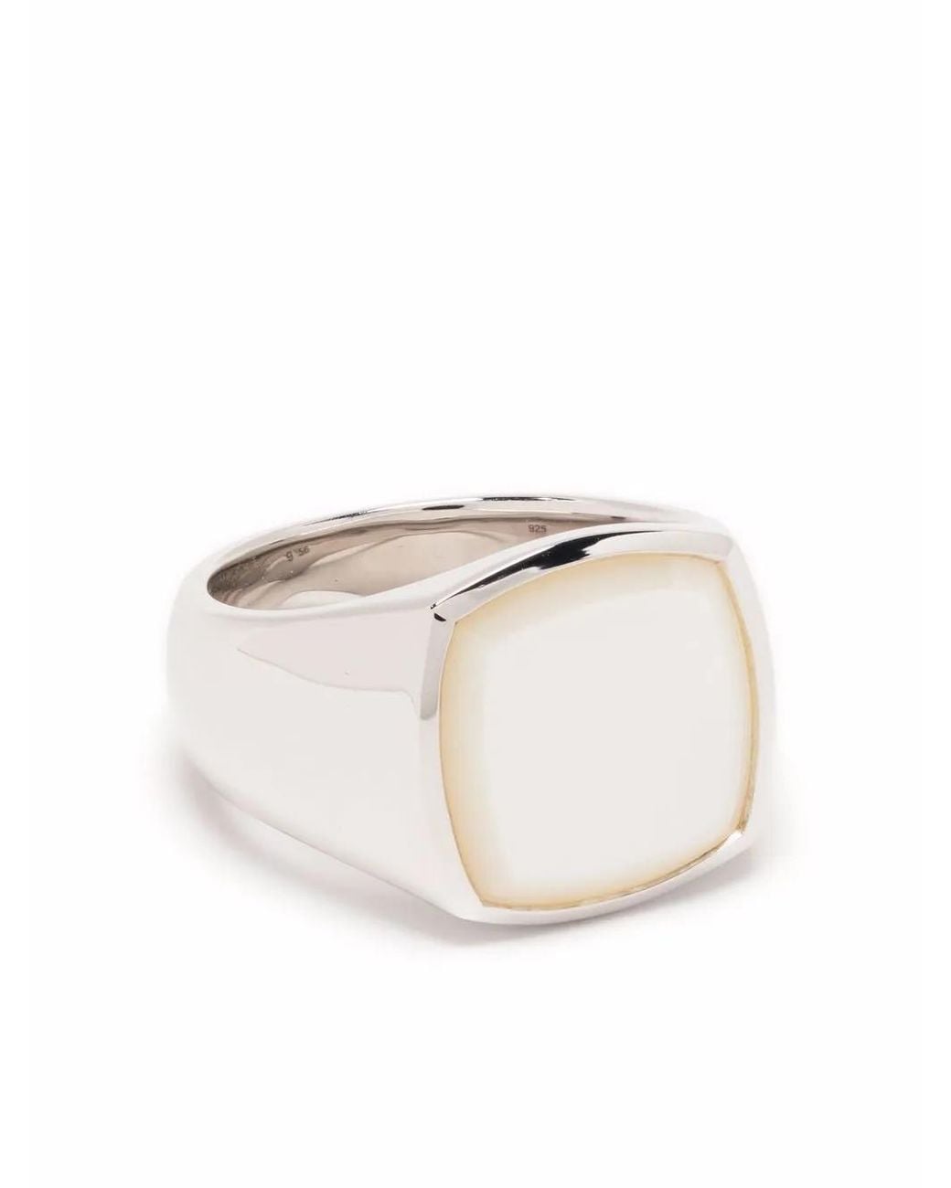 Tom Wood White Square Cushion Ring