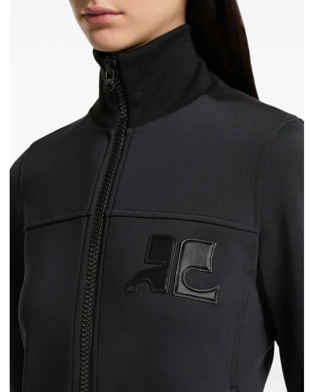 Courreges Jack Met Logopatch in het Black