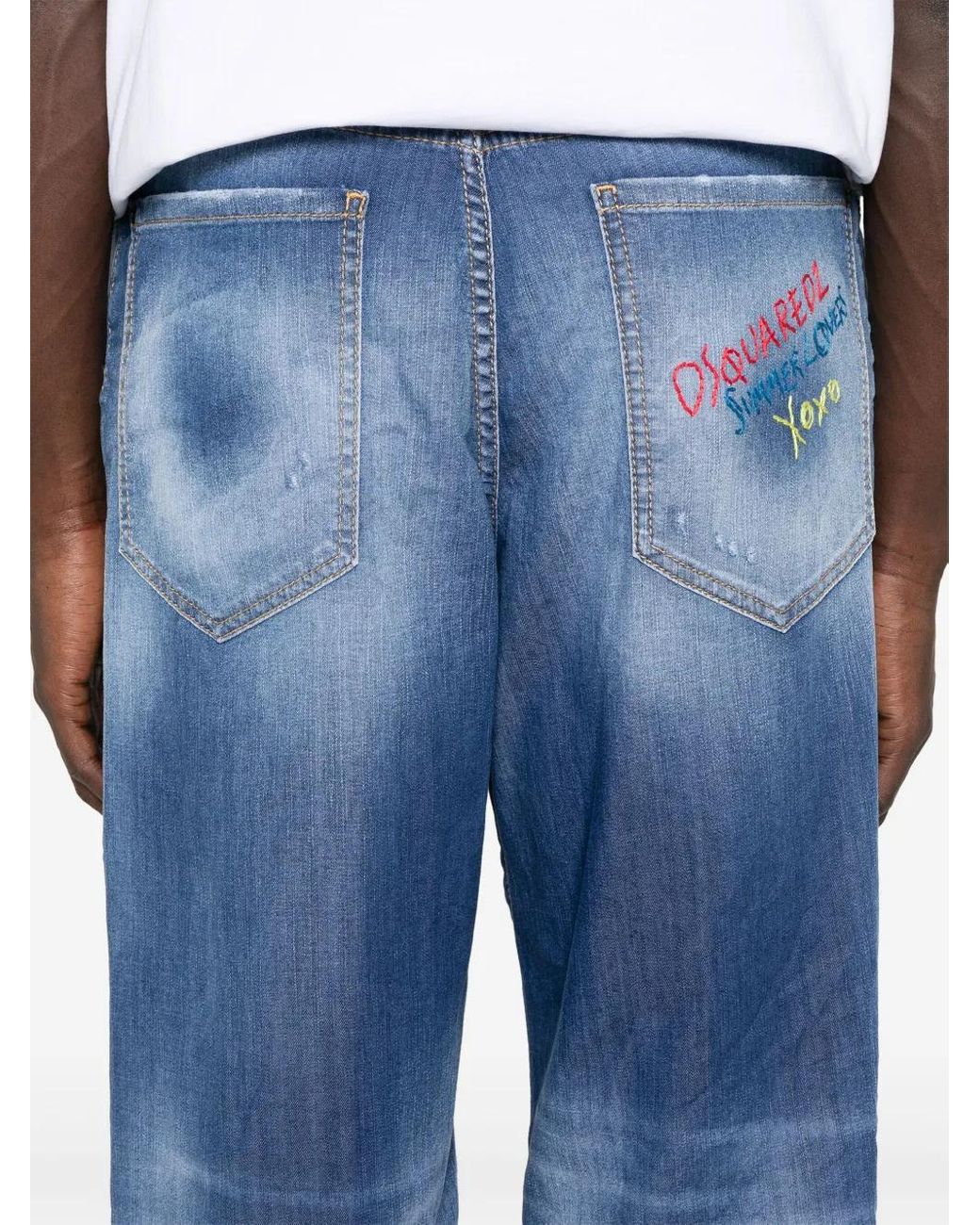 DSquared² Blue Loose Jeans for men