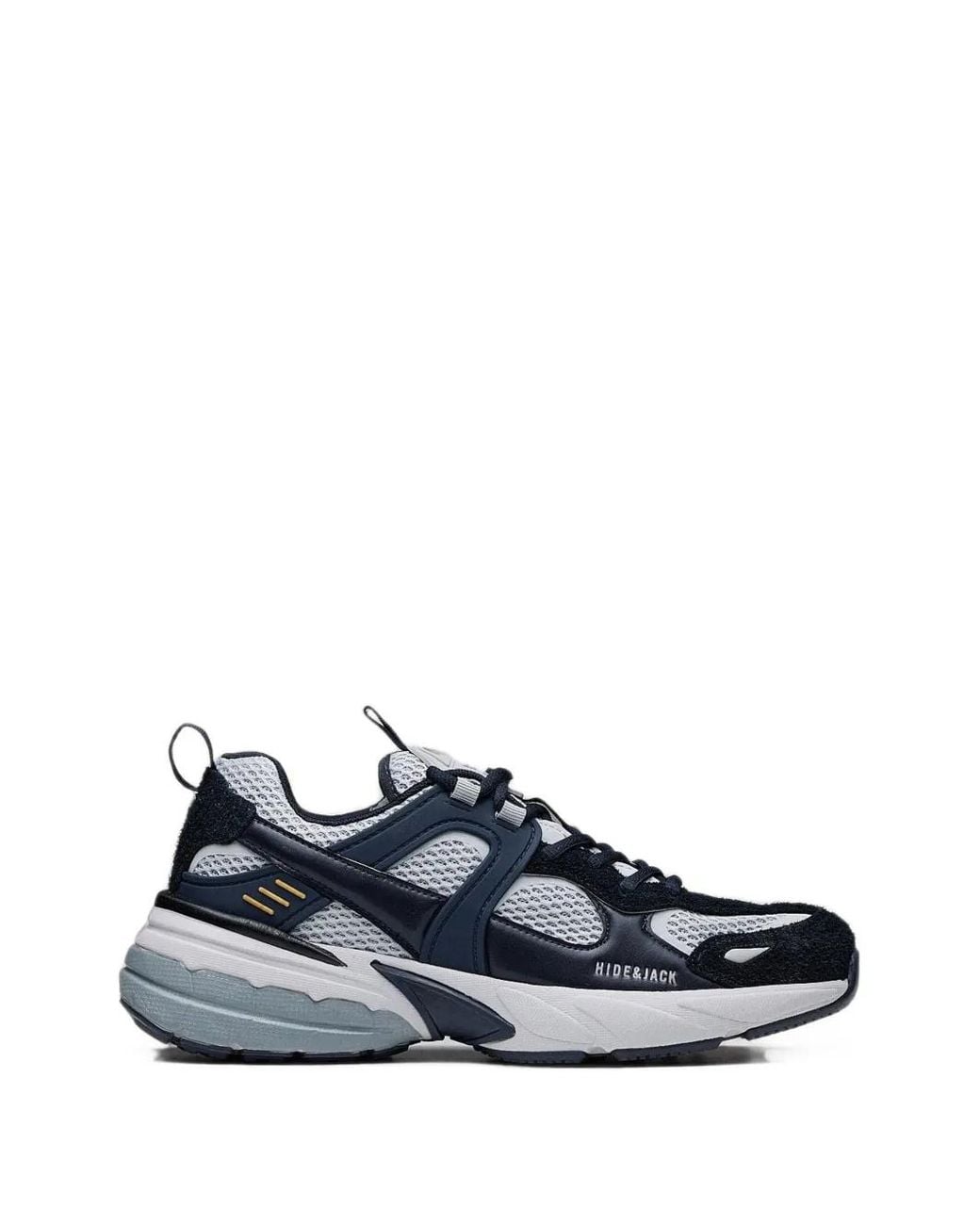 HIDE & JACK Blue Panelled Mesh Sneakers