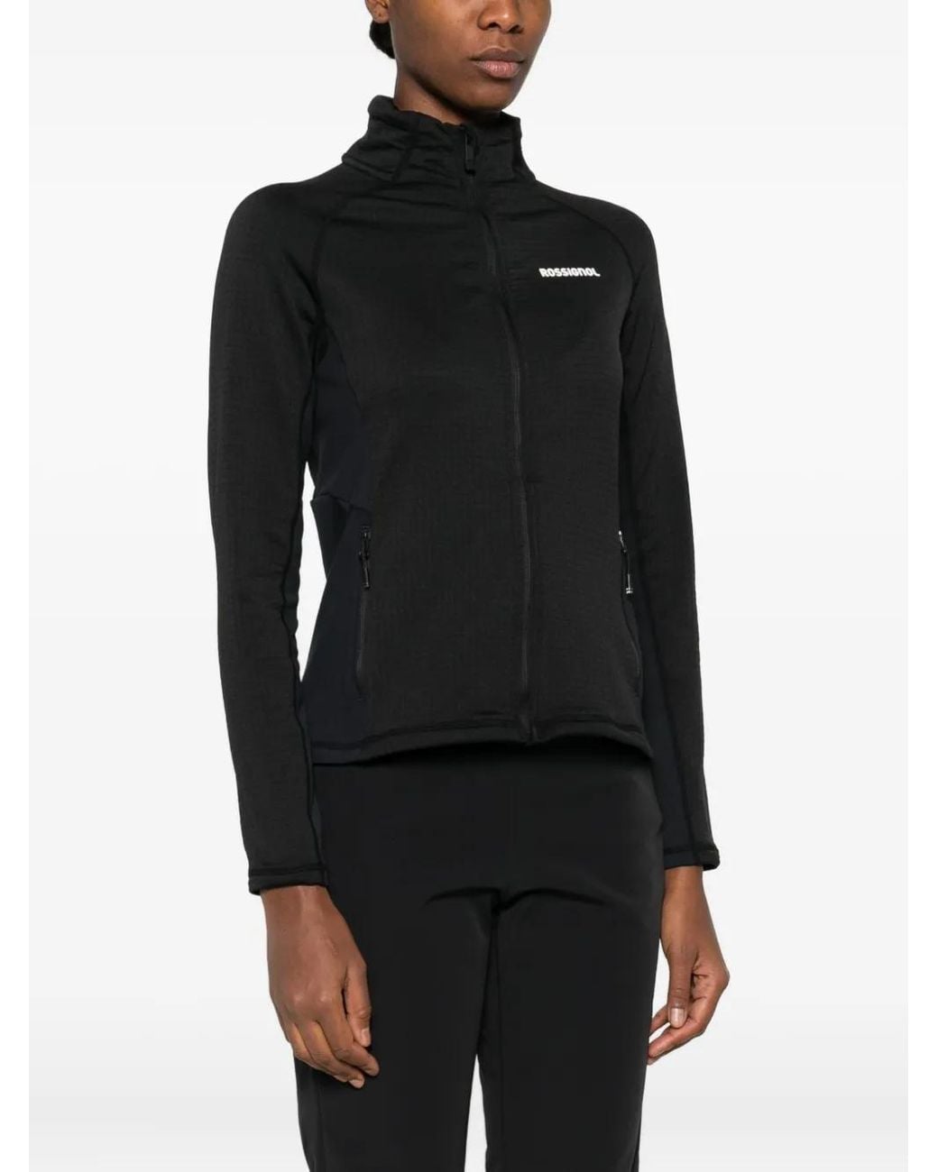 Rossignol Black Zip-Up Bomber Jacket