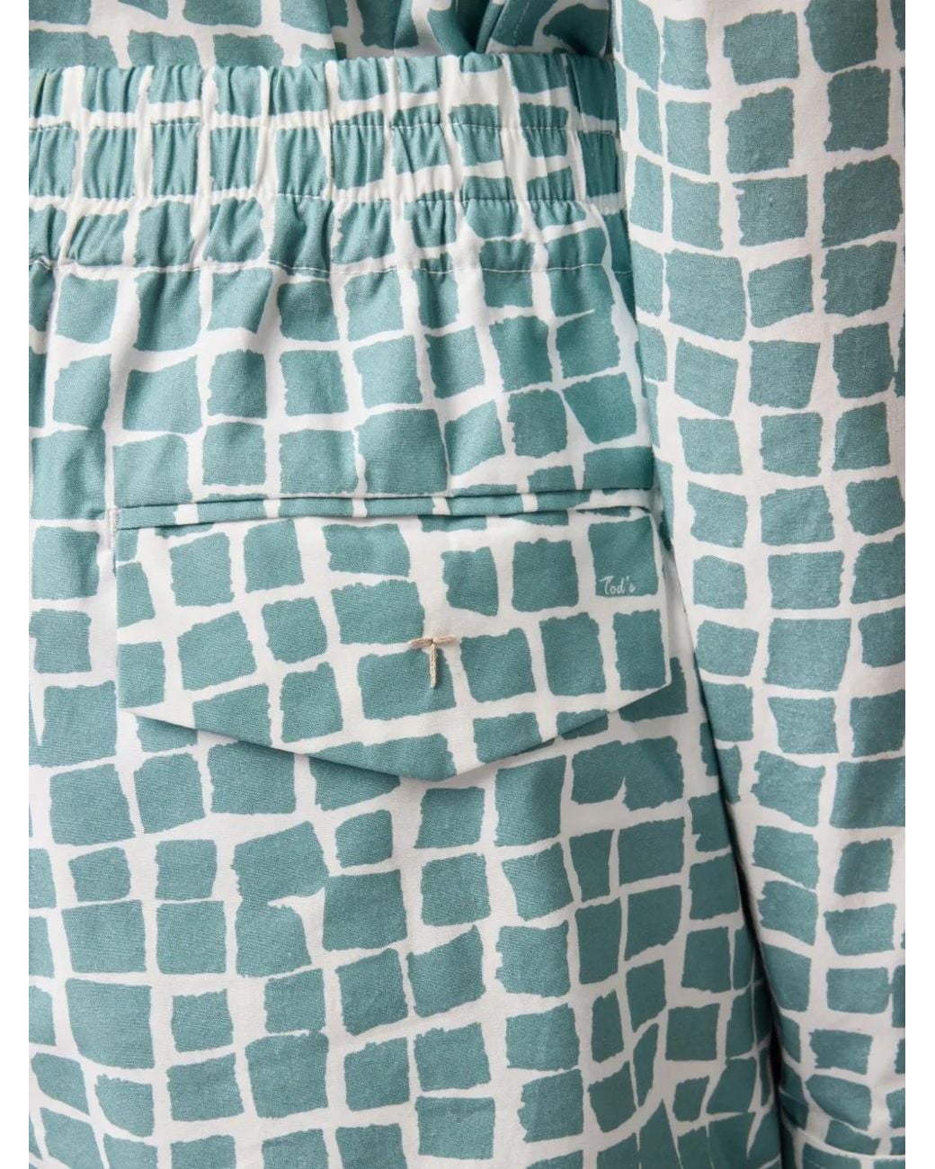 Tod's Blue Elasticated-Waistband Pocket Shorts