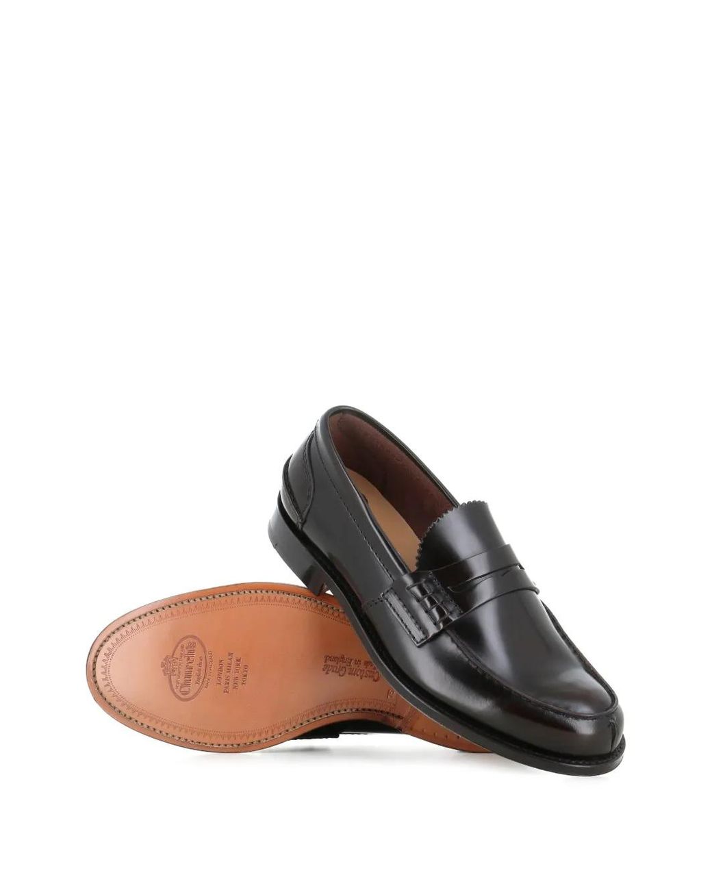 Church's Black Leather Loafers for men
