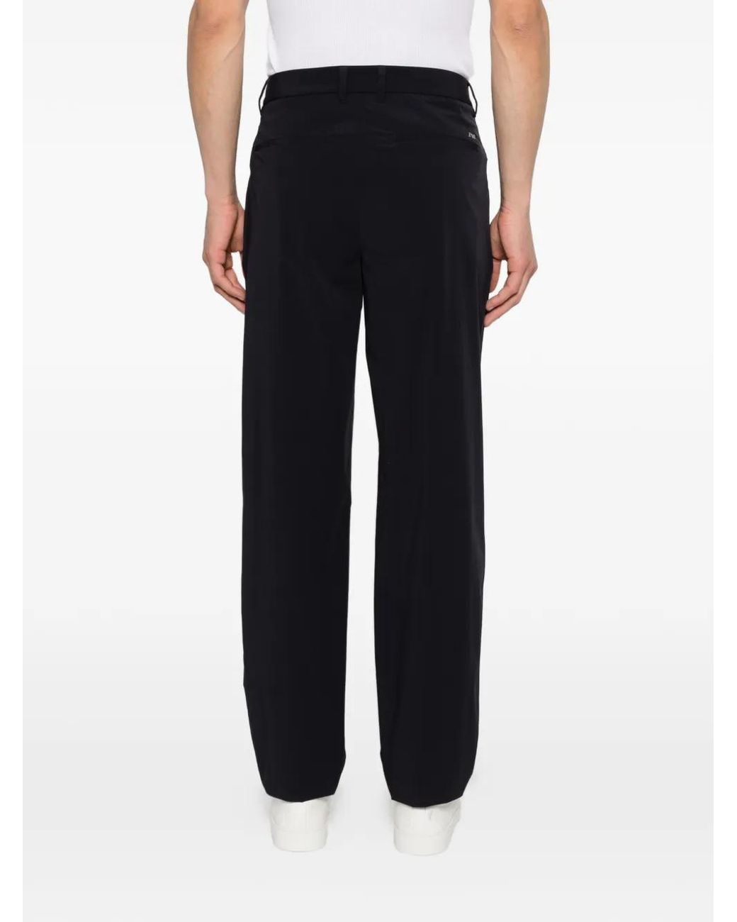 メンズ Emporio Armani プリーツ パンツ Black