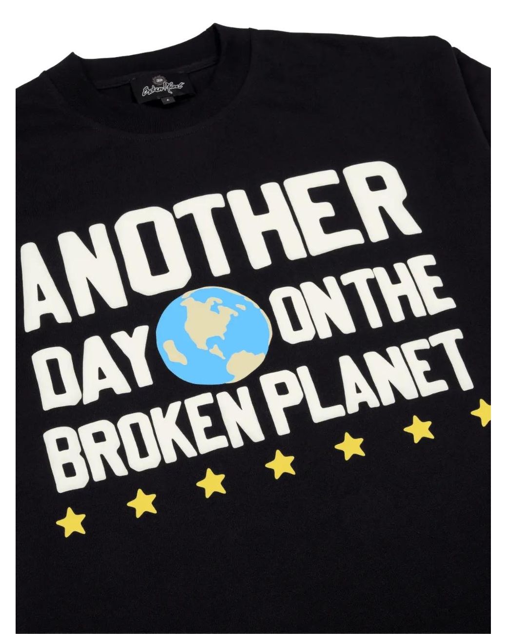 BROKEN PLANET Black Graphic-Print T-Shirt