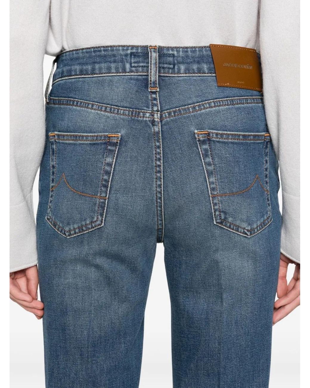 Jacob Cohen Blue Five-Pocket Jeans
