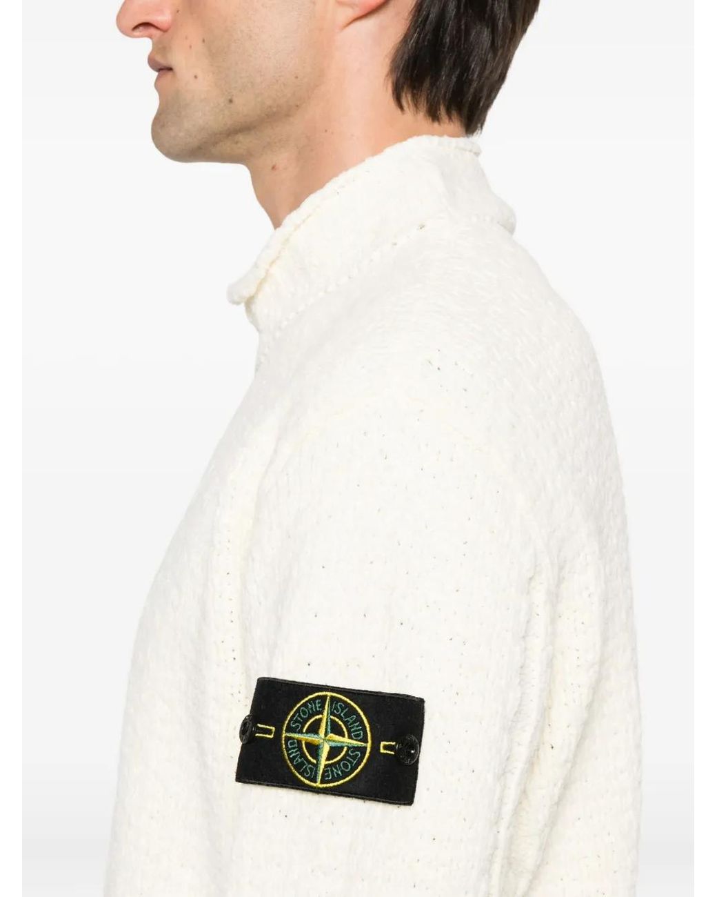 Stone Island White Sweaters for men
