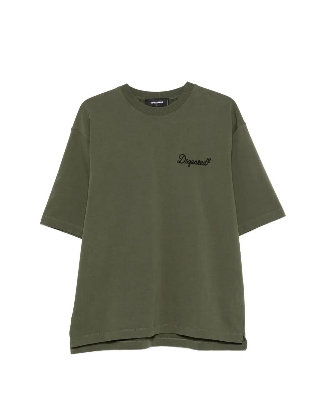 DSquared² Green T-Shirt À Logo Brodé for men