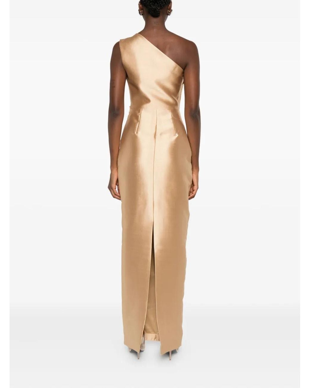 Solace London Natural Kira Midi Dress