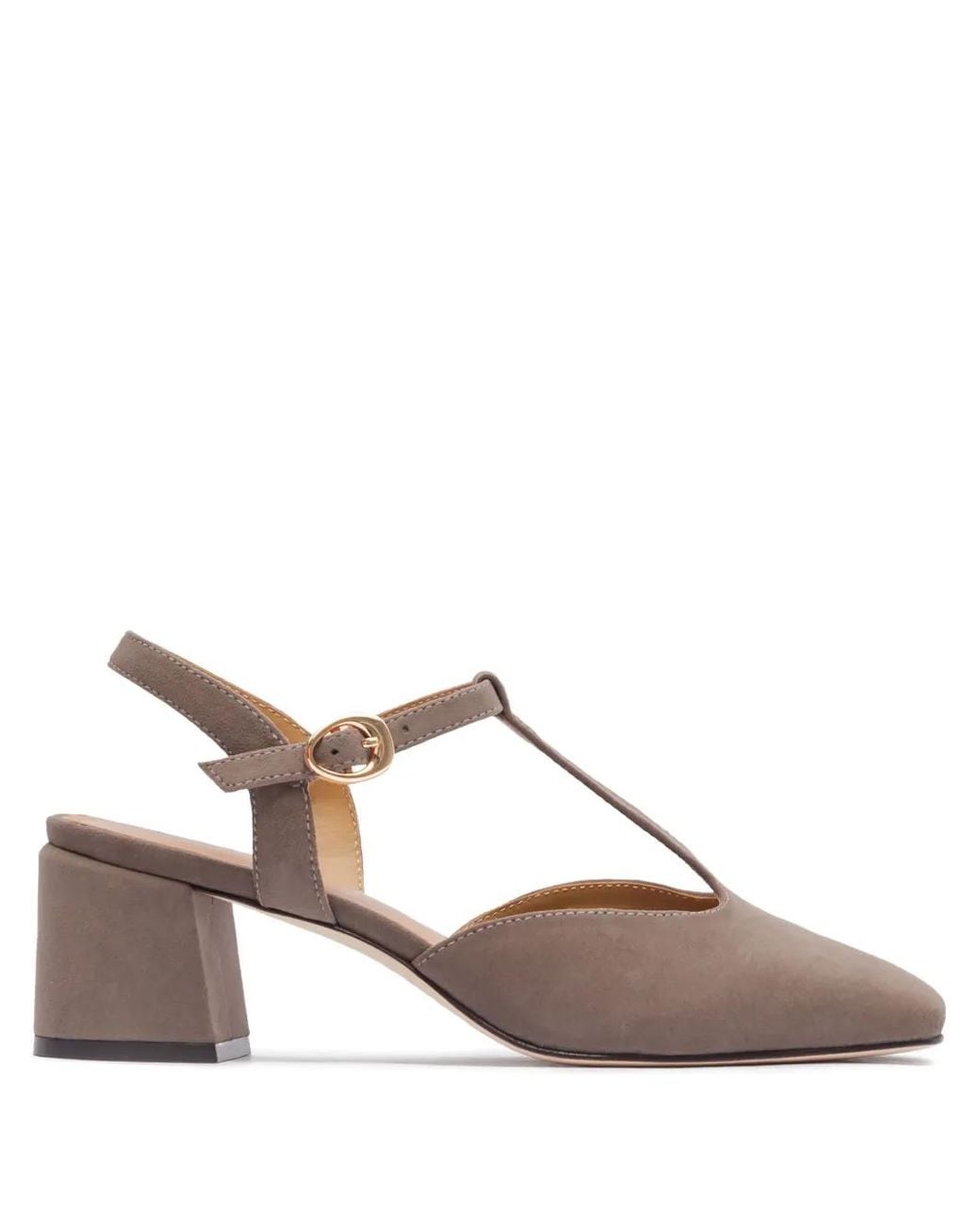Bernardo Brown Pumps Mit Blockabsatz 50Mm