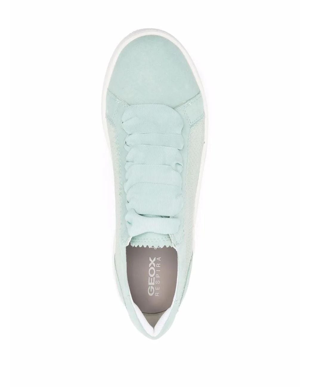 Geox White Skyely Animal-Effect Sneakers