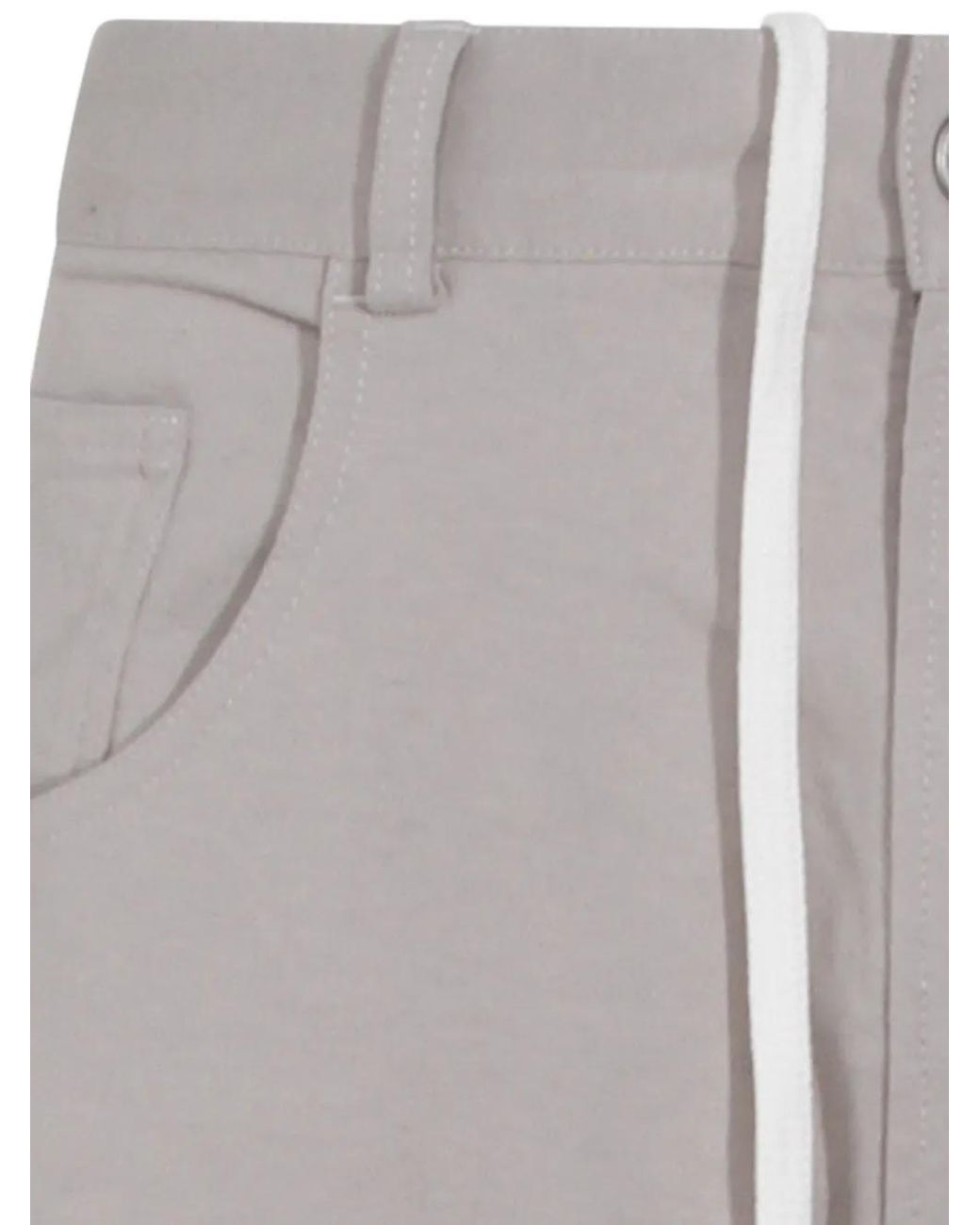MM6 by Maison Margiela Gray Drawstring Trousers for men