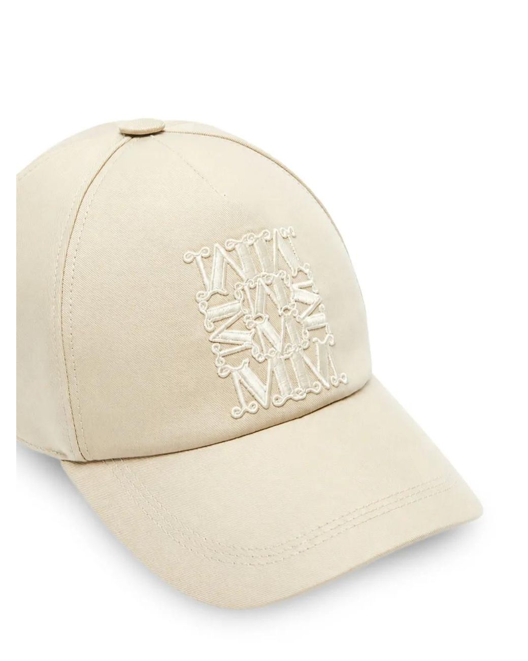 Max Mara Natural Logo-Embroidered Baseball Cap