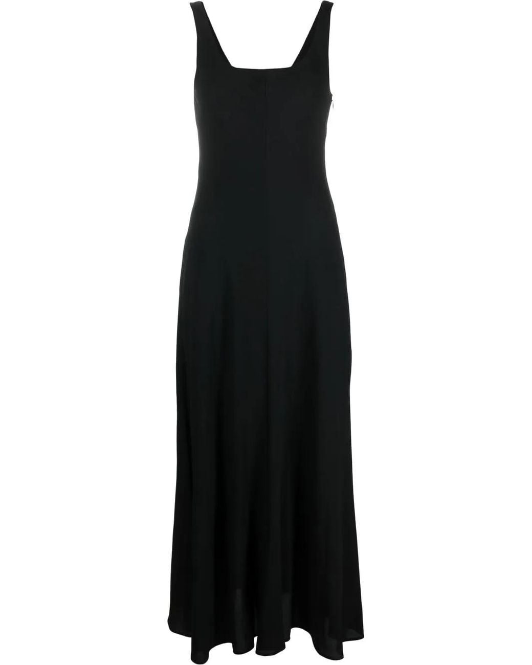 Philosophy Di Lorenzo Serafini Black Scoop Neck Flared Dress