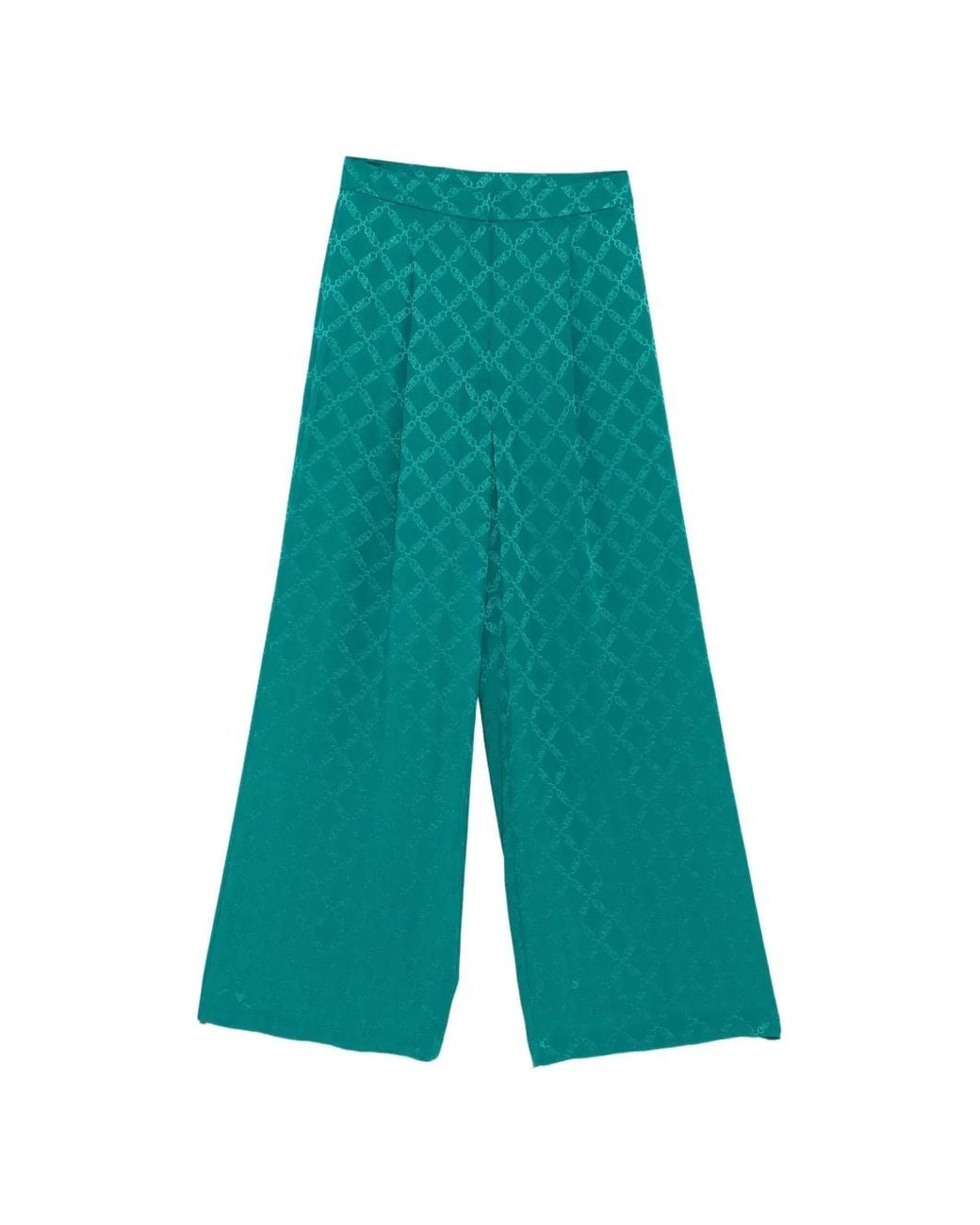 Michael Kors Green Monogram Trousers
