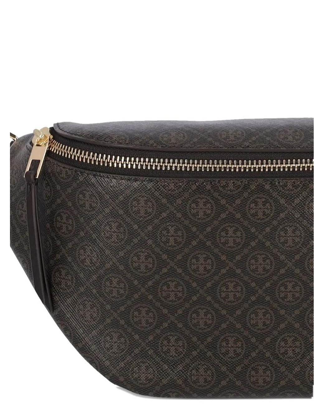 Tory Burch Brown T Monogram Gürteltasche