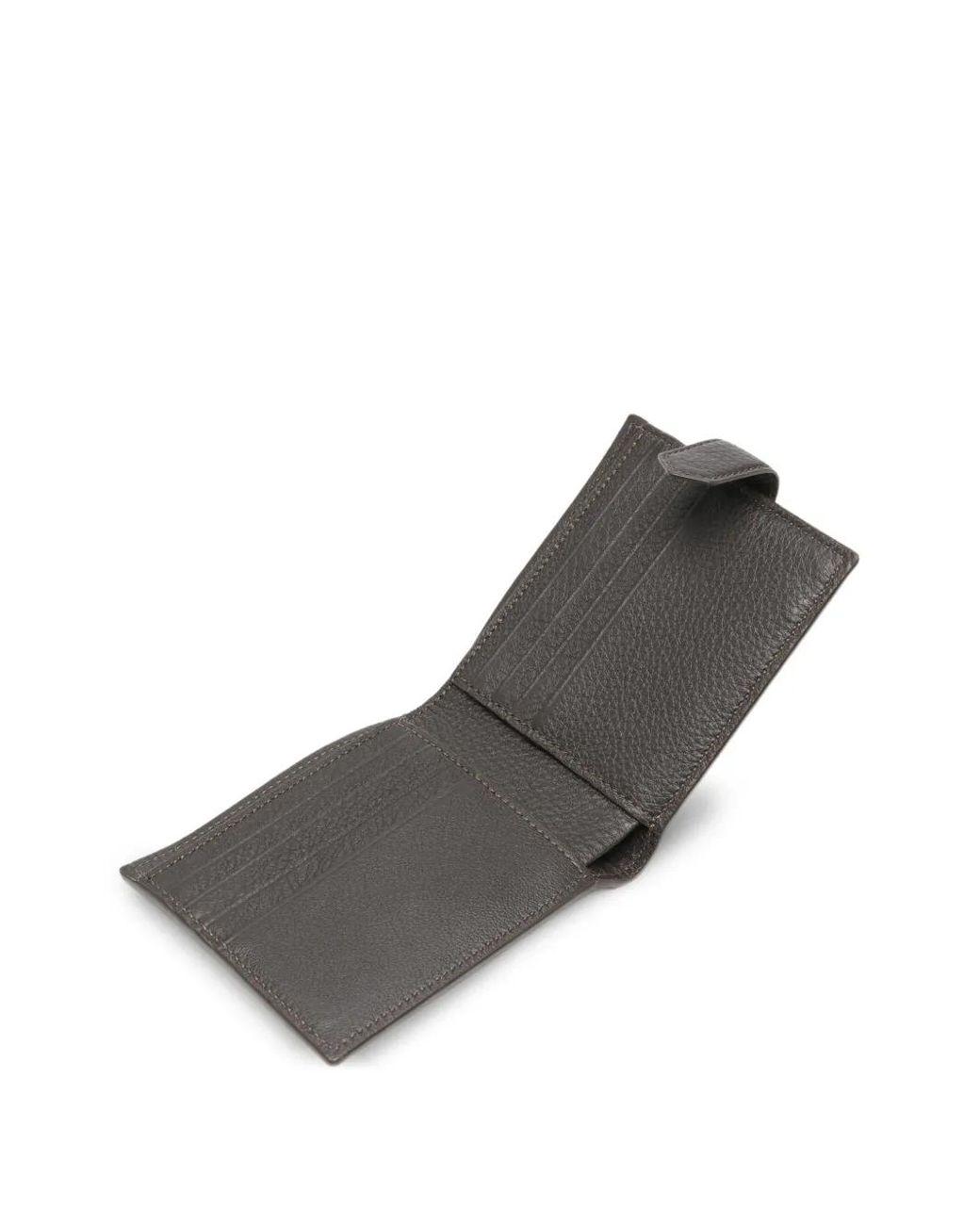 Canali Black Grainy-Leather Wallet for men