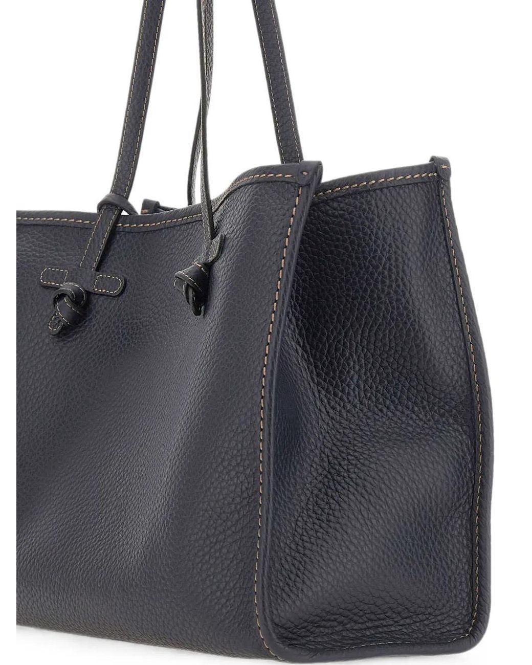 MARCELLA CLUB Black Grand Sac Porté Épaule Marcella En Cuir Grainé