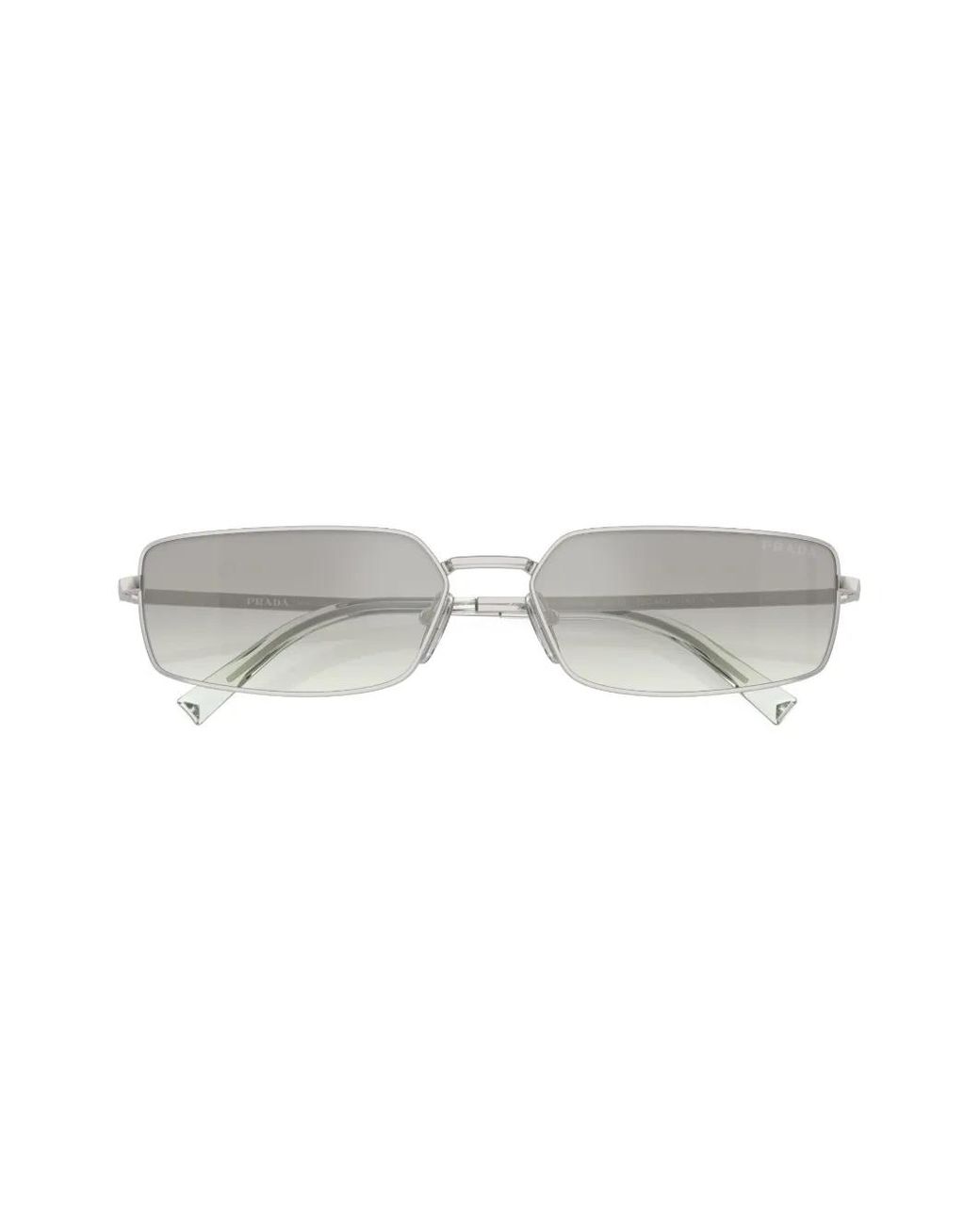 Prada Gray Prada Pr A60S Rectangle Sunglasses