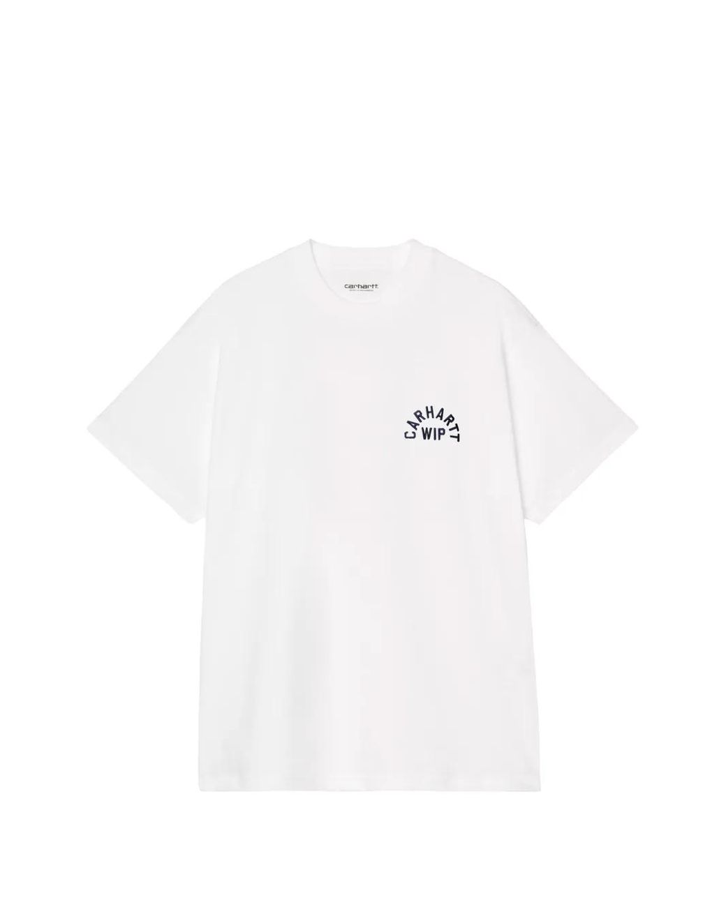 Carhartt White Logo Cotton T-Shirt for men