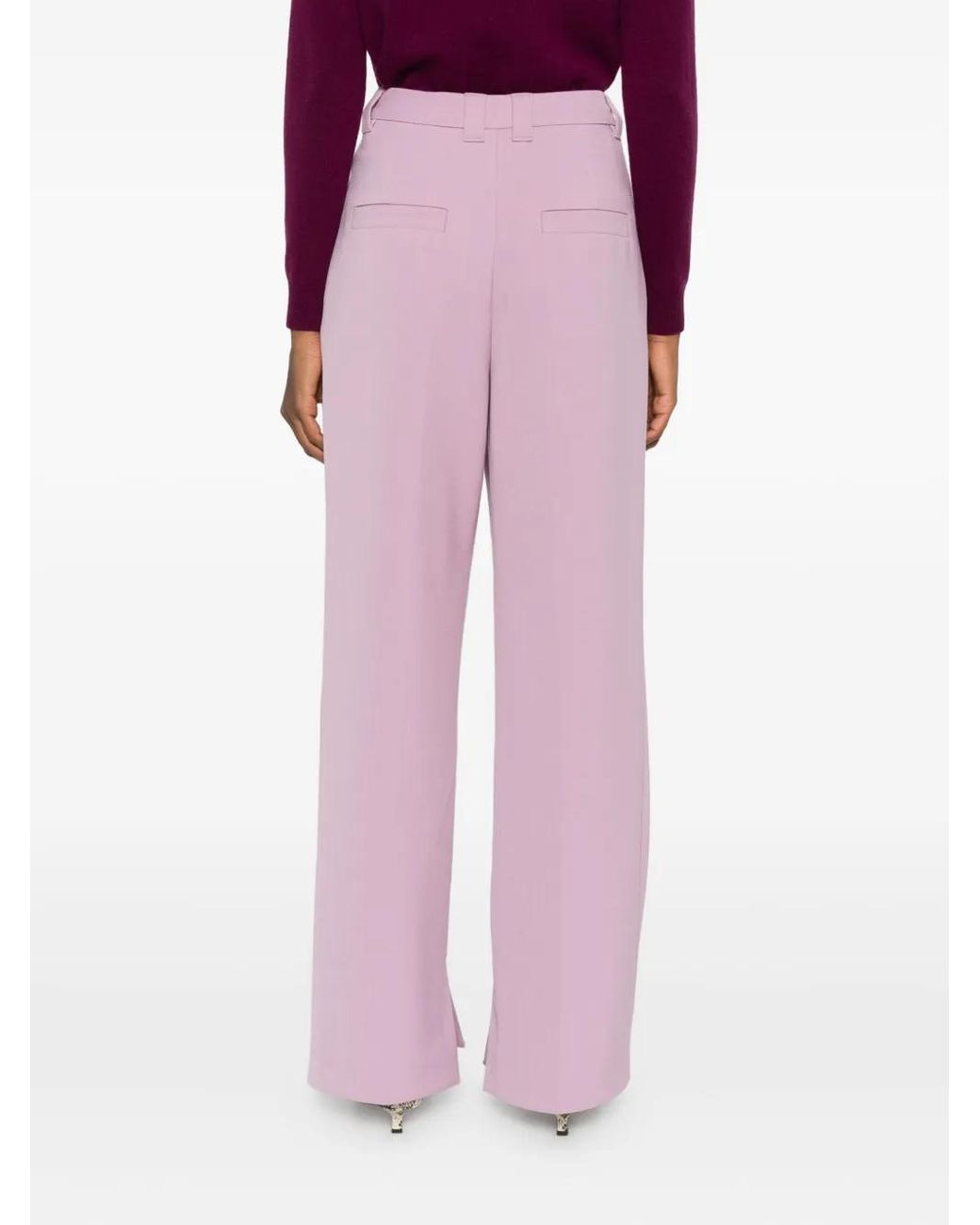 Marc O' Polo Pink Side-Slit Trousers