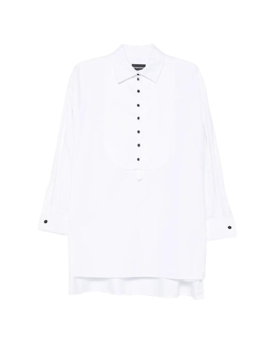 Emporio Armani White Cotton Blouse