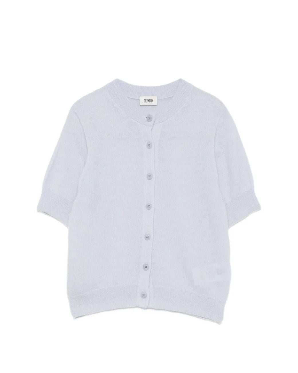 Drykorn White Daryani Short-Sleeve Cardigan
