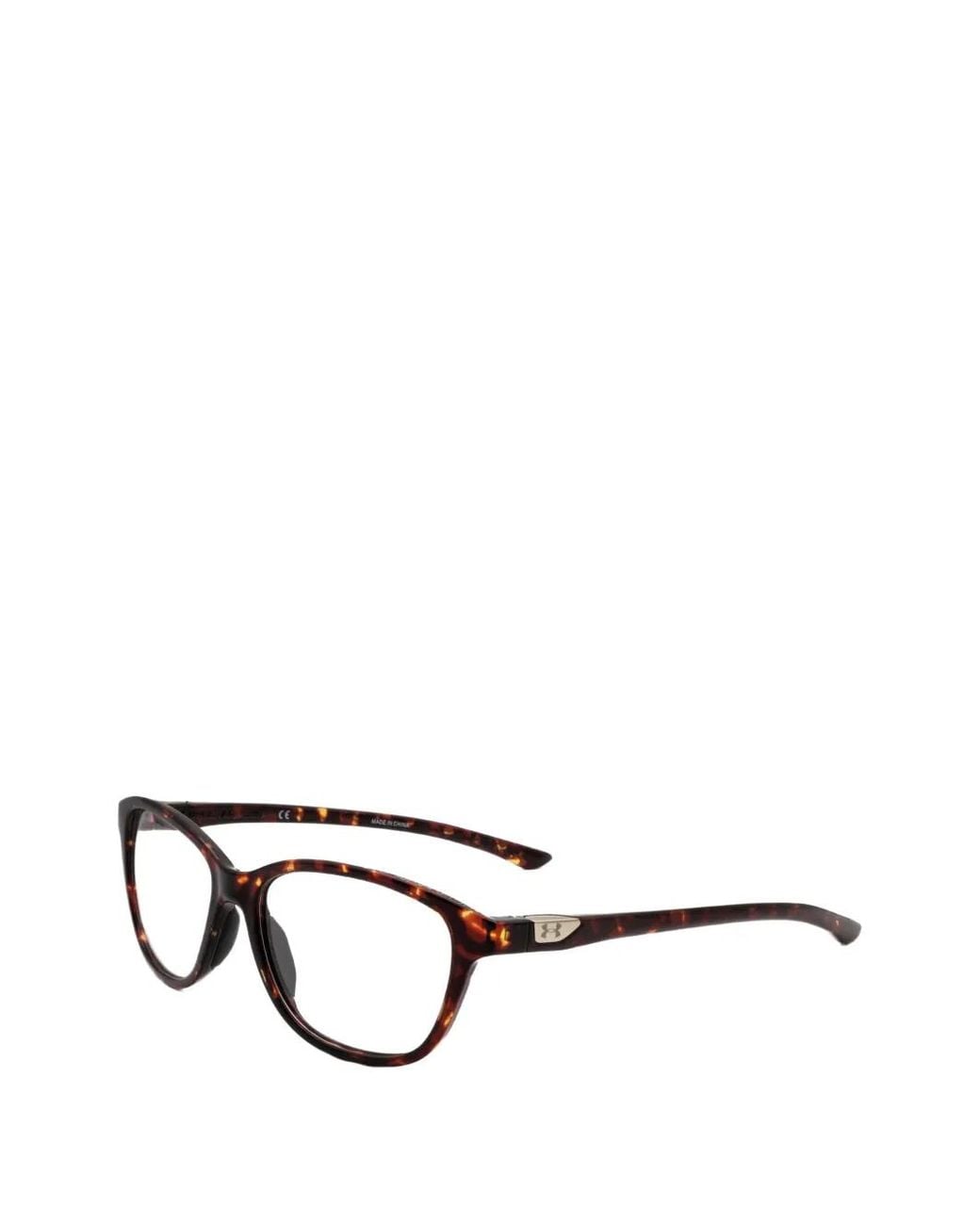 Under Armour Black Tortoiseshell-Effect Cat-Eye Glasses