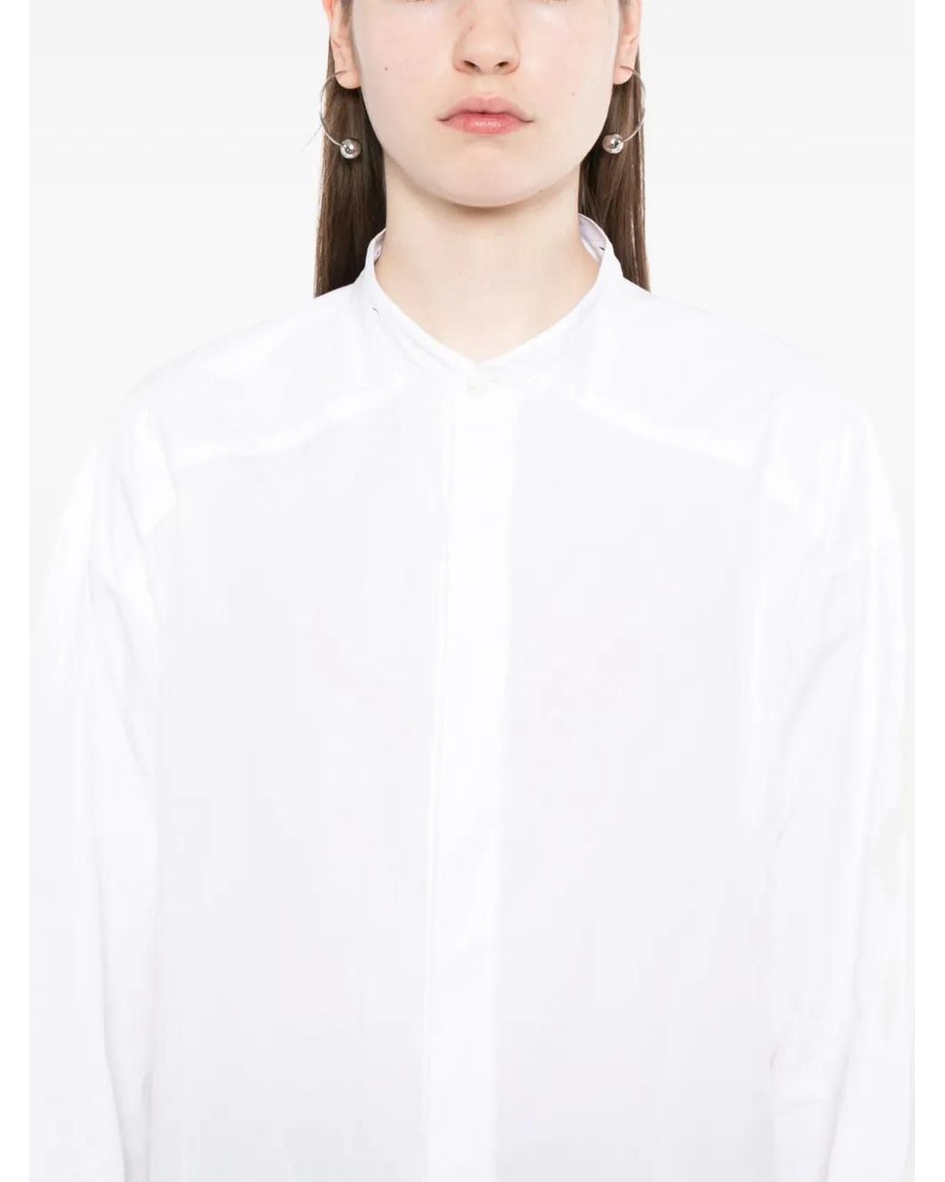 Camisa De Algodón Setchu de color White