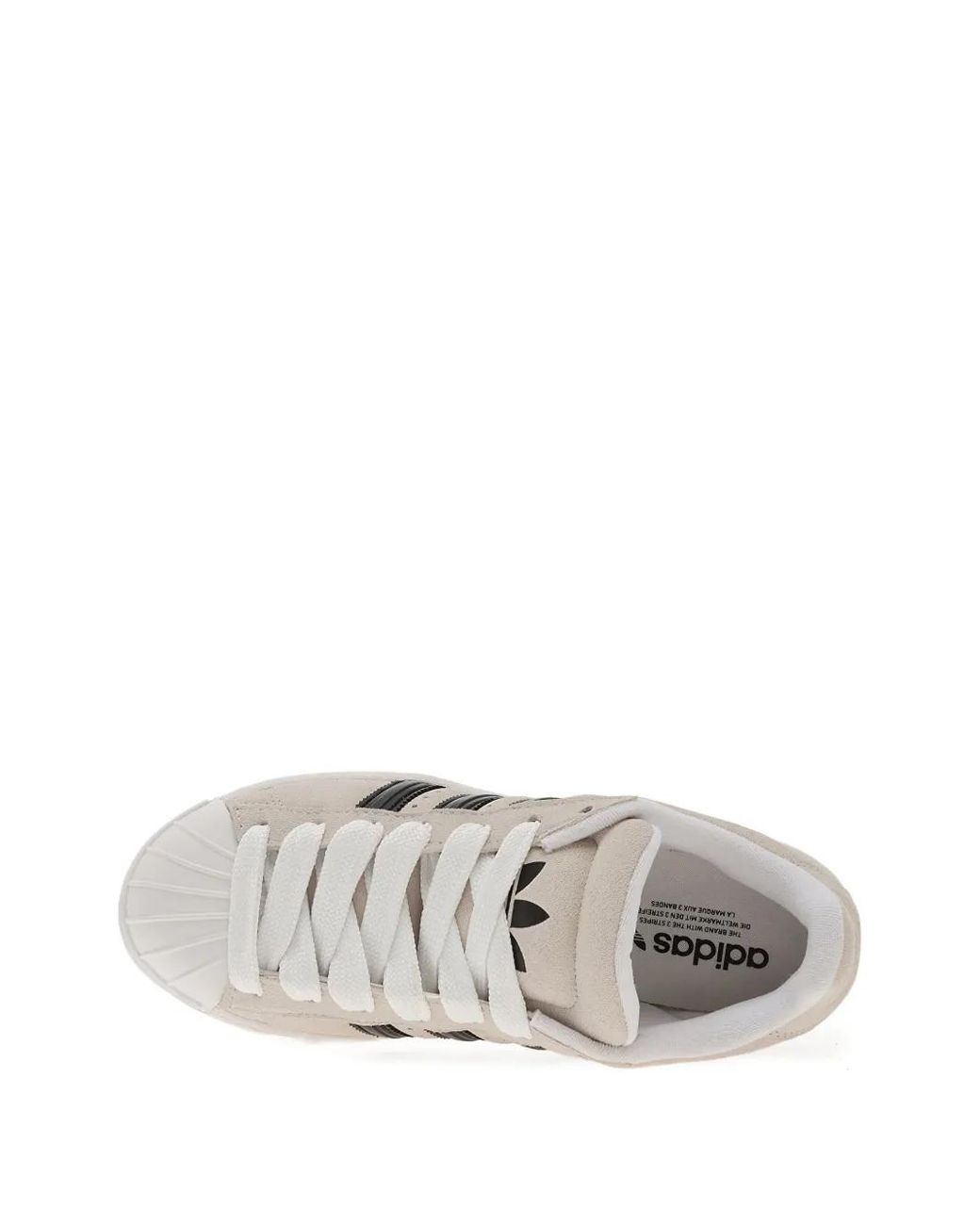Adidas White Superstar St Lace-Up Sneakers