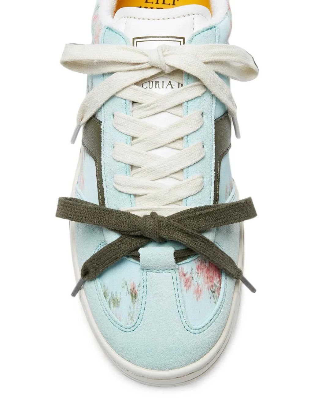 LILI CURIA Green Colette Floral-Print Sneakers