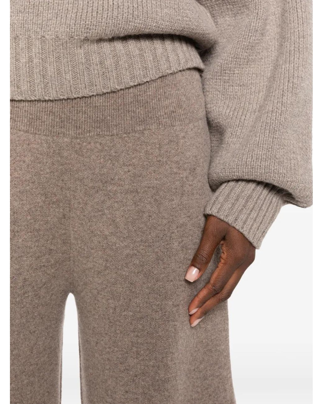 Viktoria Chan Gray Sindy Bold Knitted Trousers